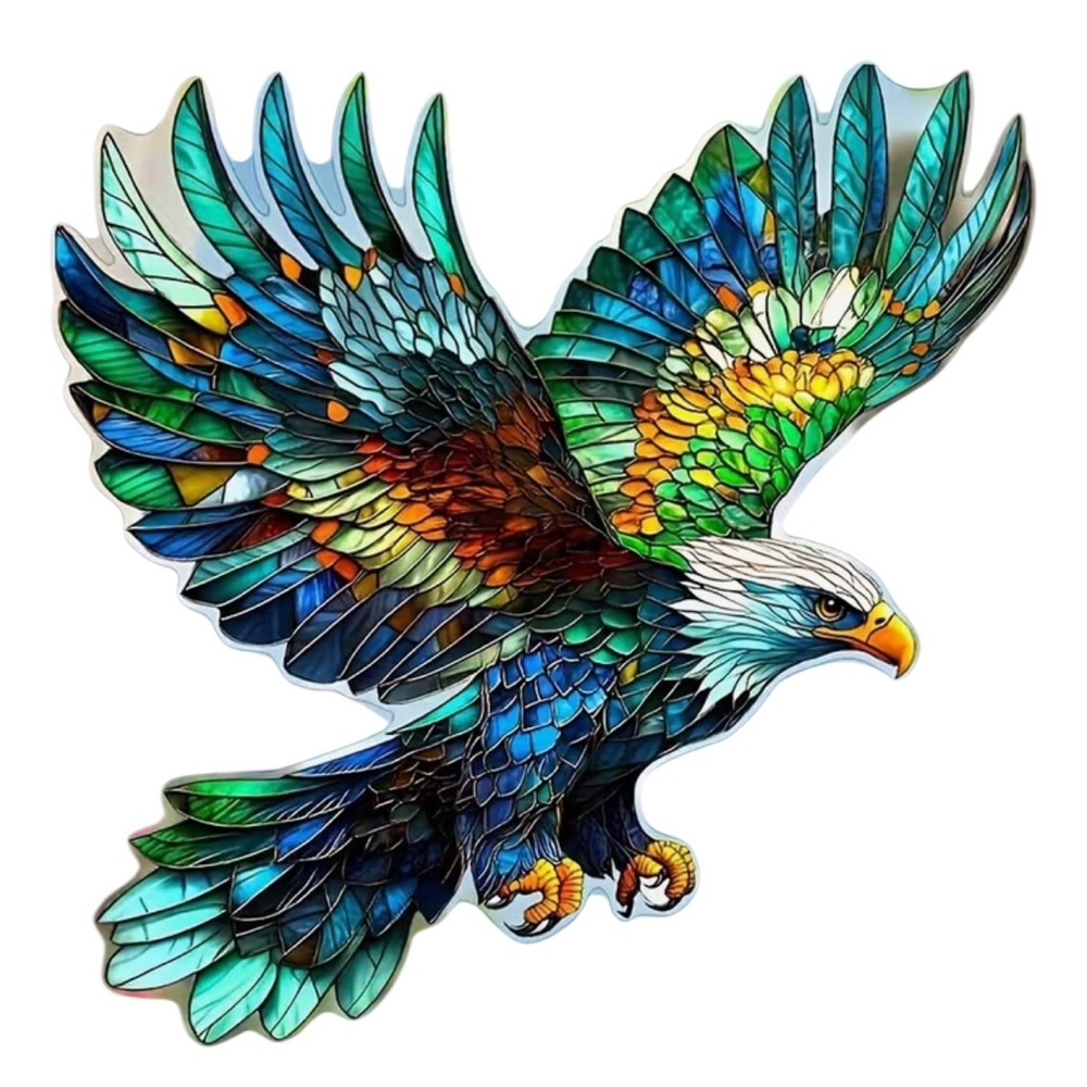 Multicolor Eagle Bird 2D Acrylic Hanging Suncatcher Ornament